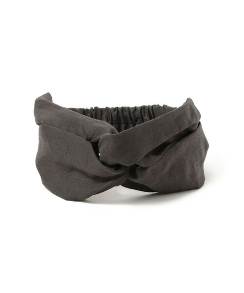 B:MING by BEAMS（ビーミングバイビームス）の「B:MING by BEAMS / リネン ヘアバンド（ヘアバンド・レディース・ブラウン/グリーン系その他/ベージュ/ブラック・ONE SIZE）」の2枚目の写真