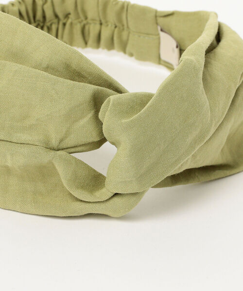 B:MING by BEAMS（ビーミングバイビームス）の「B:MING by BEAMS / リネン ヘアバンド（ヘアバンド・レディース・ブラウン/グリーン系その他/ベージュ/ブラック・ONE SIZE）」の7枚目の写真