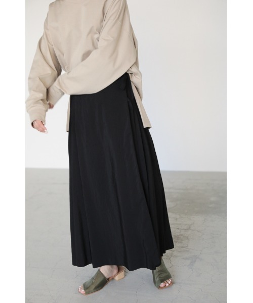 BLACK BY MOUSSY（ブラックバイマウジー）の「pleated wrap skirt 