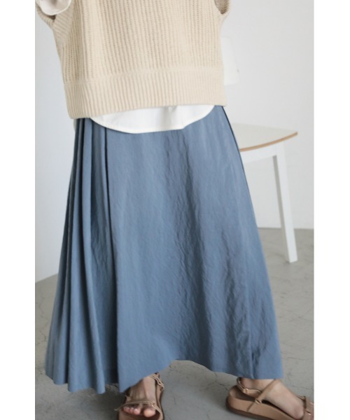 BLACK BY MOUSSY（ブラックバイマウジー）の「pleated wrap skirt 