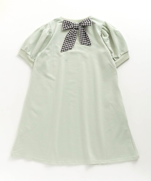 algy(アルジー)の「後りぼんパワショルワンピ(ワンピース・キッズ・ブラック/ミント/ピンク・MEDIUM/XX-SMALL/SMALL/X-SMALL)」の5枚目の写真