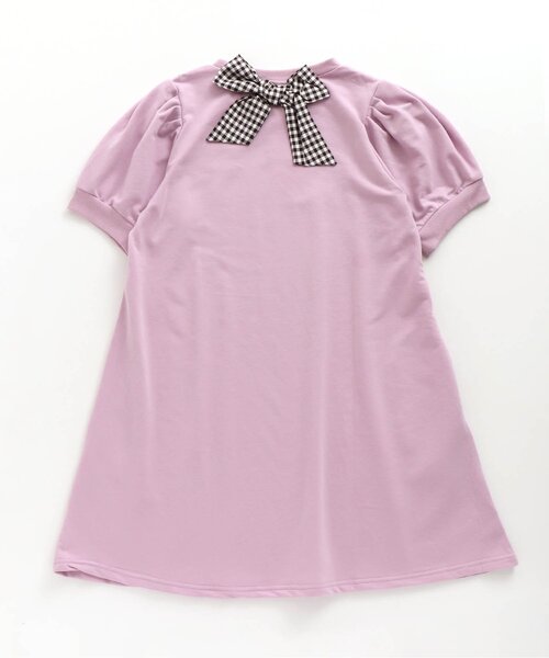 algy(アルジー)の「後りぼんパワショルワンピ(ワンピース・キッズ・ブラック/ミント/ピンク・MEDIUM/XX-SMALL/SMALL/X-SMALL)」の6枚目の写真