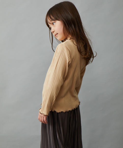 &yam(アンドヤム)の「ランダムリブ2ウェイプルオーバー(Tシャツ/カットソー・キッズ・ブラック/グリーン系その他2/オレンジ/ベージュ/グレー/パープル/ホワイト/グリーン系その他・110-120cm/140-150cm/120-130cm/130-140cm/150-160cm)」の11枚目の写真