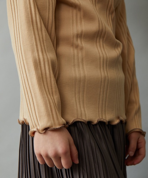 &yam(アンドヤム)の「ランダムリブ2ウェイプルオーバー(Tシャツ/カットソー・キッズ・ブラック/グリーン系その他2/オレンジ/ベージュ/グレー/パープル/ホワイト/グリーン系その他・110-120cm/140-150cm/120-130cm/130-140cm/150-160cm)」の15枚目の写真