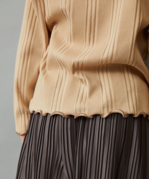 &yam(アンドヤム)の「ランダムリブ2ウェイプルオーバー(Tシャツ/カットソー・キッズ・ブラック/グリーン系その他2/オレンジ/ベージュ/グレー/パープル/ホワイト/グリーン系その他・110-120cm/140-150cm/120-130cm/130-140cm/150-160cm)」の16枚目の写真