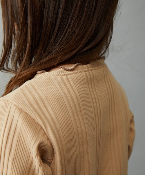 &yam(アンドヤム)の「ランダムリブ2ウェイプルオーバー(Tシャツ/カットソー・キッズ・ブラック/グリーン系その他2/オレンジ/ベージュ/グレー/パープル/ホワイト/グリーン系その他・110-120cm/140-150cm/120-130cm/130-140cm/150-160cm)」の17枚目の写真