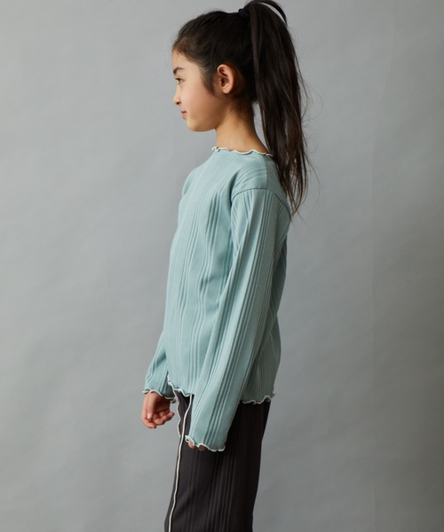 &yam(アンドヤム)の「ランダムリブ2ウェイプルオーバー(Tシャツ/カットソー・キッズ・ブラック/グリーン系その他2/オレンジ/ベージュ/グレー/パープル/ホワイト/グリーン系その他・110-120cm/140-150cm/120-130cm/130-140cm/150-160cm)」の19枚目の写真