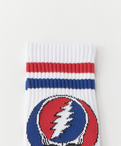 ZENITH（ゼニス）の「ZENITH/ゼニス × GRATEFUL DEAD/グレイトフルデッド STEAL YOUR FACE SOCKS ロングソックス ロック（ソックス/靴下・メンズ・イエロー/ブルー/ブラック×ブルー/ネイビー系1/グレー系1/ホワイト系1/レッド系1/パープル系1/イエロー系1・ONE SIZE）」の18枚目の写真