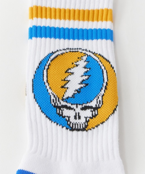 ZENITH（ゼニス）の「ZENITH/ゼニス × GRATEFUL DEAD/グレイトフルデッド STEAL YOUR FACE SOCKS ロングソックス ロック（ソックス/靴下・メンズ・イエロー/ブルー/ブラック×ブルー/ネイビー系1/グレー系1/ホワイト系1/レッド系1/パープル系1/イエロー系1・ONE SIZE）」の22枚目の写真