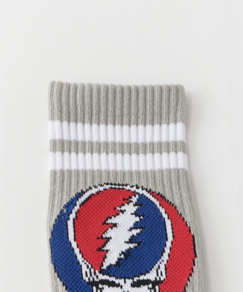 ZENITH（ゼニス）の「ZENITH/ゼニス × GRATEFUL DEAD/グレイトフルデッド STEAL YOUR FACE SOCKS ロングソックス ロック（ソックス/靴下・メンズ・イエロー/ブルー/ブラック×ブルー/ネイビー系1/グレー系1/ホワイト系1/レッド系1/パープル系1/イエロー系1・ONE SIZE）」の11枚目の写真