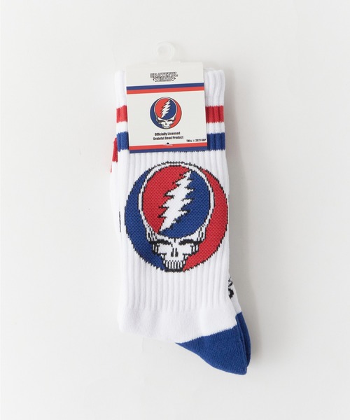ZENITH（ゼニス）の「ZENITH/ゼニス × GRATEFUL DEAD/グレイトフルデッド STEAL YOUR FACE SOCKS ロングソックス ロック（ソックス/靴下・メンズ・イエロー/ブルー/ブラック×ブルー/ネイビー系1/グレー系1/ホワイト系1/レッド系1/パープル系1/イエロー系1・ONE SIZE）」の21枚目の写真