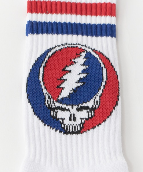 ZENITH（ゼニス）の「ZENITH/ゼニス × GRATEFUL DEAD/グレイトフルデッド STEAL YOUR FACE SOCKS ロングソックス ロック（ソックス/靴下・メンズ・イエロー/ブルー/ブラック×ブルー/ネイビー系1/グレー系1/ホワイト系1/レッド系1/パープル系1/イエロー系1・ONE SIZE）」の19枚目の写真