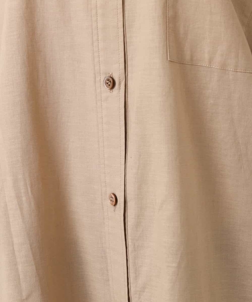 MK MICHEL KLEIN(エムケーミッシェルクラン)の「【洗える】マキシ丈シャツワンピース(シャツワンピース・レディース・ベージュ/ブラック・38)」の18枚目の写真