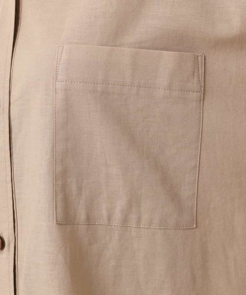 MK MICHEL KLEIN(エムケーミッシェルクラン)の「【洗える】マキシ丈シャツワンピース(シャツワンピース・レディース・ベージュ/ブラック・38)」の10枚目の写真