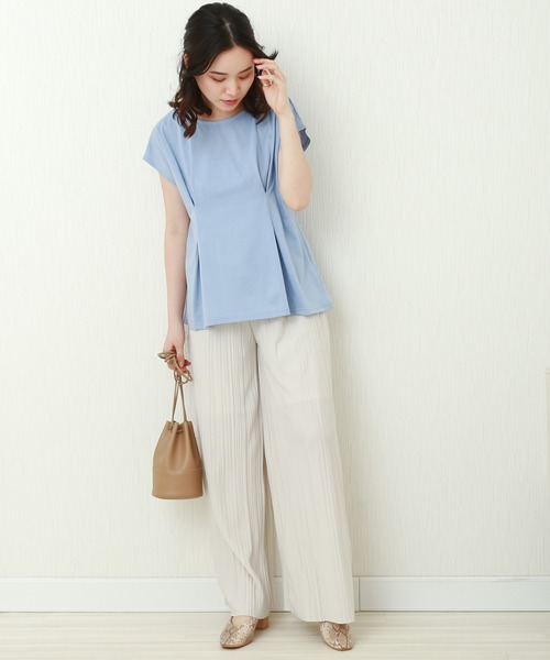 CHARM BERRY TIC(チャームベリーチック)の「ランダムプリーツパンツ(その他パンツ・レディース・ブルー/モカ/アイボリー/ピンク/ブラック・M/L)」の21枚目の写真