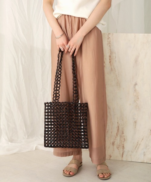 Bab(バブ)の「【WEB限定】レトロビーズバッグ(トートバッグ・レディース・ダークブラウン/ホワイト系その他・ONESIZE)」の9枚目の写真