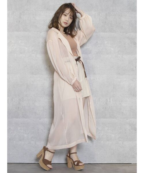 dazzlin（ダズリン）の「レザーライクリボンショートパンツ（その他パンツ・レディース・アイボリー/オレンジ/グリーン/パープル/ブラウン/ベージュ・SMALL/MEDIUM）」の9枚目の写真