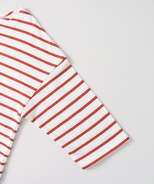 KBF（ケイビーエフ）の「illi　ボートネックボーダーTシャツ∴（Tシャツ/カットソー・レディース・オレンジ系その他・ONE）」の8枚目の写真