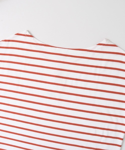 KBF（ケイビーエフ）の「illi　ボートネックボーダーTシャツ∴（Tシャツ/カットソー・レディース・オレンジ系その他・ONE）」の3枚目の写真