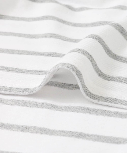 KBF（ケイビーエフ）の「illi　ボートネックボーダーTシャツ∴（Tシャツ/カットソー・レディース・オレンジ系その他・ONE）」の7枚目の写真