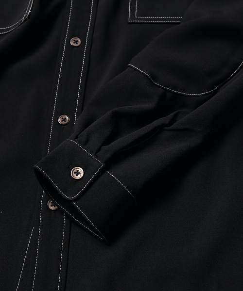 .efiLevol（エフィレボル）の「Western Yoke Shirt（シャツ/ブラウス・メンズ・ブラック・2/4）」の2枚目の写真