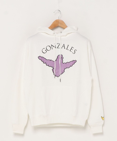 ビッグシルエット Mark ビッグシルエット ビッグプリント プルオーバーパーカー プルオーバーフーディ パーカー Mark Gonzales マークゴンザレス Gonzales マークゴンザレス ビッグプリント オーバーサイズ Gonzales マーク ゴンザレス のファッション
