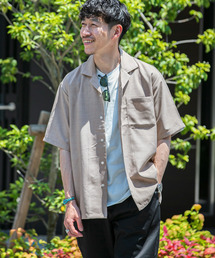 ITEMS URBANRESEARCH | エステルトロ オープンカラー半袖シャツ(シャツ/ブラウス)