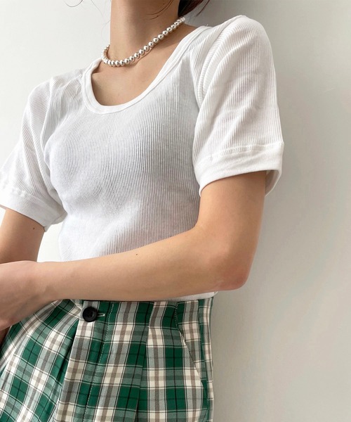 CANAL JEAN（キャナルジーン）の「Pt(ピーティー) 連玉ネックレスショート（ネックレス・レディース・シルバー・ONE SIZE）」の4枚目の写真