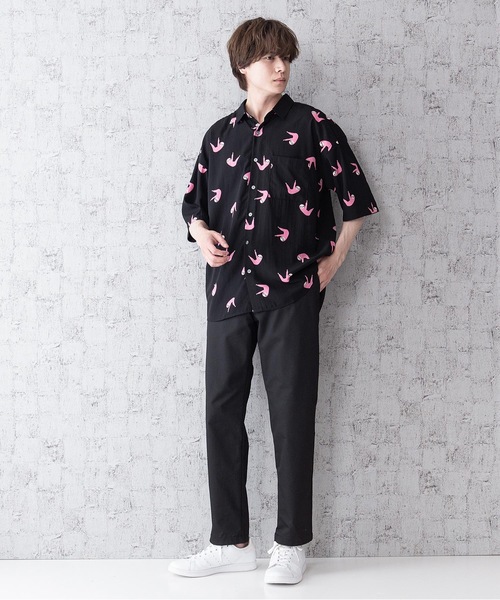 Blue Standard (ブルースタンダード)の「【BLUE STANDARD】シルキータッチビッグシルエット総柄半袖シャツ(シャツ/ブラウス・メンズ・その他1/その他2/その他3/その他4・MEDIUM/LARGE)」の15枚目の写真