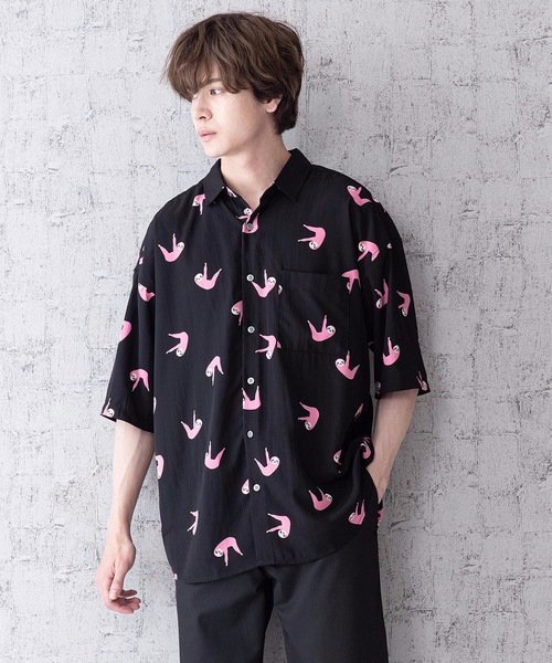 Blue Standard (ブルースタンダード)の「【BLUE STANDARD】シルキータッチビッグシルエット総柄半袖シャツ(シャツ/ブラウス・メンズ・その他1/その他2/その他3/その他4・MEDIUM/LARGE)」の18枚目の写真