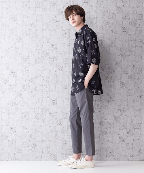 Blue Standard (ブルースタンダード)の「【BLUE STANDARD】シルキータッチビッグシルエット総柄半袖シャツ(シャツ/ブラウス・メンズ・その他1/その他2/その他3/その他4・MEDIUM/LARGE)」の22枚目の写真