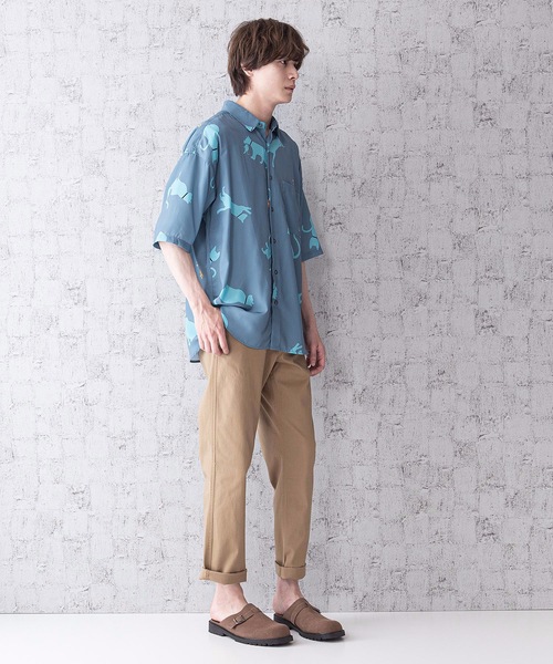 Blue Standard (ブルースタンダード)の「【BLUE STANDARD】シルキータッチビッグシルエット総柄半袖シャツ(シャツ/ブラウス・メンズ・その他1/その他2/その他3/その他4・MEDIUM/LARGE)」の7枚目の写真