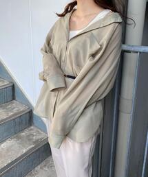 バンドカラーシアードルマンシャツ