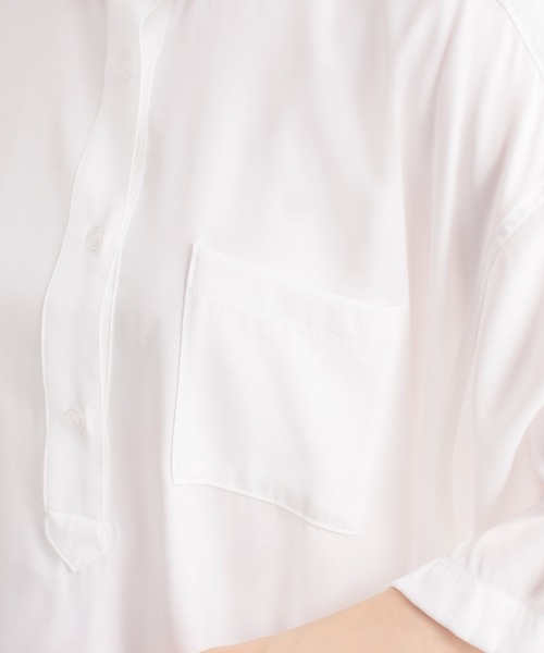 Mysa&Liina（ミーサリーナ）の「プリント入りシャツチュニック（シャツ/ブラウス・レディース・ブラック/ベージュ/オフホワイト・M）」の21枚目の写真