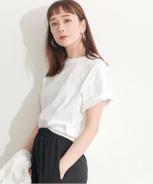 シルキータッチクルーネックTシャツ