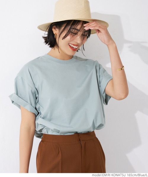 シルキータッチクルーネックTシャツ（Tシャツ/カットソー