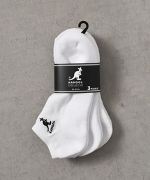 【KANGOL】ソリッドカラーワンポイントソックス