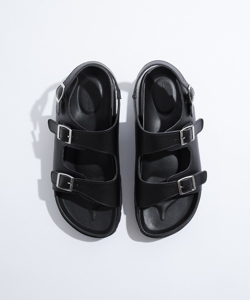 EMMA CLOTHES（エマクローズ）の「ウェービーハイソールサンダル/ワンストラップ/ダブルバックル EMMA CLOTHES（サンダル・メンズ・ブラック/ホワイト系その他/ブラック系その他/オフホワイト・L/M/S）」の15枚目の写真