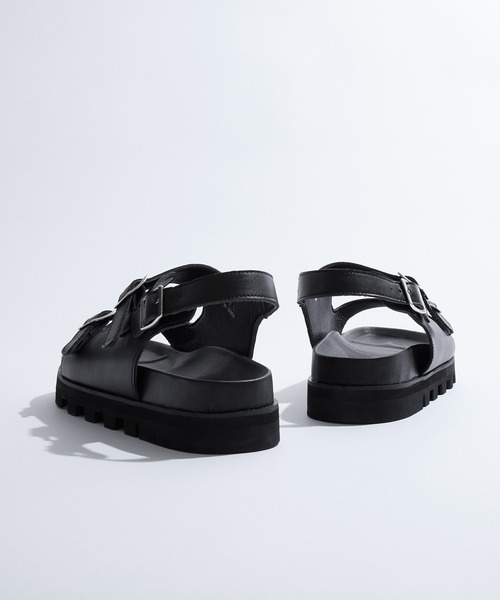 EMMA CLOTHES（エマクローズ）の「ウェービーハイソールサンダル/ワンストラップ/ダブルバックル EMMA CLOTHES（サンダル・メンズ・ブラック/ホワイト系その他/ブラック系その他/オフホワイト・L/M/S）」の17枚目の写真