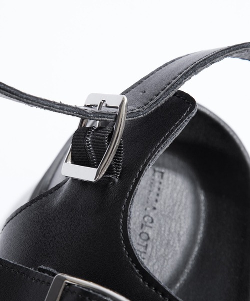 EMMA CLOTHES（エマクローズ）の「ウェービーハイソールサンダル/ワンストラップ/ダブルバックル EMMA CLOTHES（サンダル・メンズ・ブラック/ホワイト系その他/ブラック系その他/オフホワイト・L/M/S）」の21枚目の写真