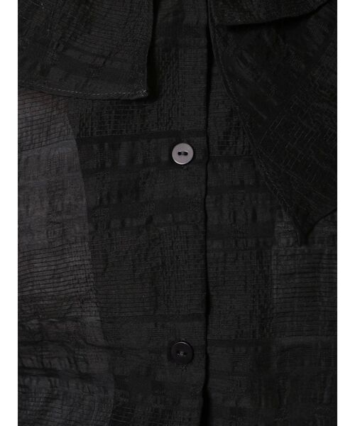 merry jenny（メリージェニー）の「シアーチェックフリルカラーブラウス（シャツ/ブラウス・レディース・オフホワイト/ブラック/ピンク・FREE）」の16枚目の写真