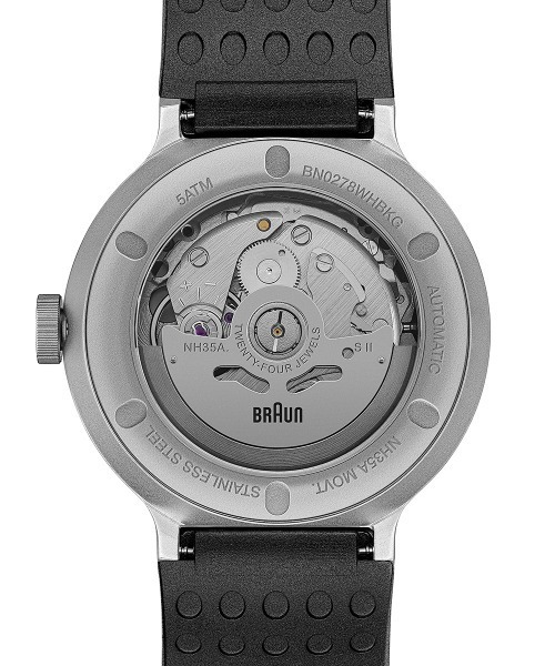BRAUN（ブラウン）の「BRAUN Automatic Watch BN0278WHBKG（アナログ腕時計・メンズ・ホワイト×シルバー・FREE）」の9枚目の写真