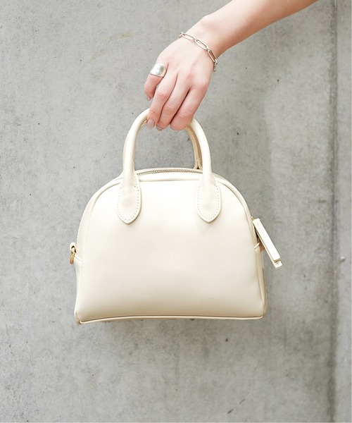 LE TALON（ルタロン）の「LE TALON ラウンドミニボストン◆（ボストンバッグ・レディース・ブラウン/アイボリー/ブラック系その他・FREE）」の2枚目の写真