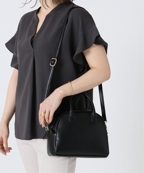 LE TALON（ルタロン）の「LE TALON ラウンドミニボストン◆（ボストンバッグ・レディース・ブラウン/アイボリー/ブラック系その他・FREE）」の4枚目の写真