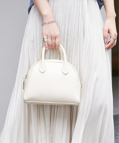 LE TALON（ルタロン）の「LE TALON ラウンドミニボストン◆（ボストンバッグ・レディース・ブラウン/アイボリー/ブラック系その他・FREE）」の6枚目の写真