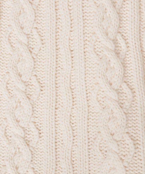 JEANASIS(ジーナシス)の「ダメージケーブルBIGVニット/958383(ニット/セーター・レディース・アイボリー/ブラック/ブルー・FREE)」の13枚目の写真