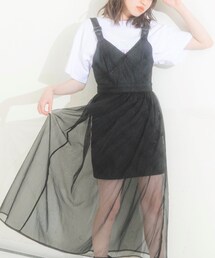 KOL ME BABY | ◆デニムチュールジャンスカ(スカート)