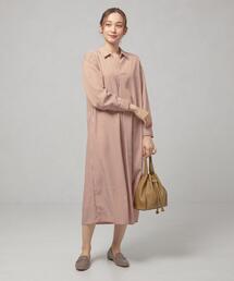 closet story | ＜closet story（クローゼットストーリー）＞ストライプ ベルト シャツワンピース -ウォッシャブル-(ワンピース)