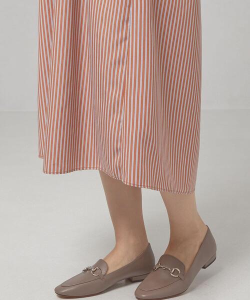 closet story(クローゼットストーリー)の「<closet story(クローゼットストーリー)>ストライプ ベルト シャツワンピース -ウォッシャブル-(ワンピース・レディース・ブラック/ベージュ/オレンジ系その他・FREE)」の20枚目の写真