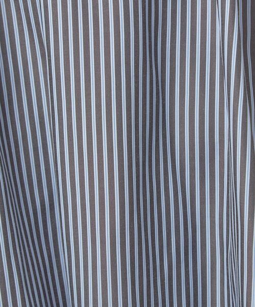 closet story(クローゼットストーリー)の「<closet story(クローゼットストーリー)>ストライプ ベルト シャツワンピース -ウォッシャブル-(ワンピース・レディース・ブラック/ベージュ/オレンジ系その他・FREE)」の5枚目の写真